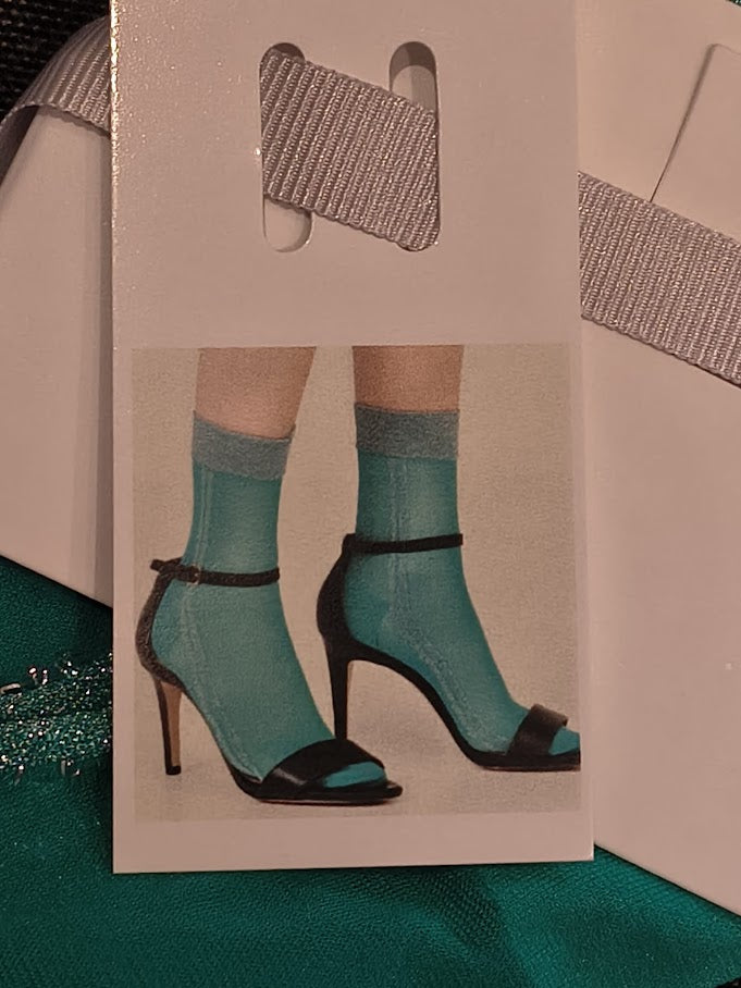 Nylonstrømper med glimmer