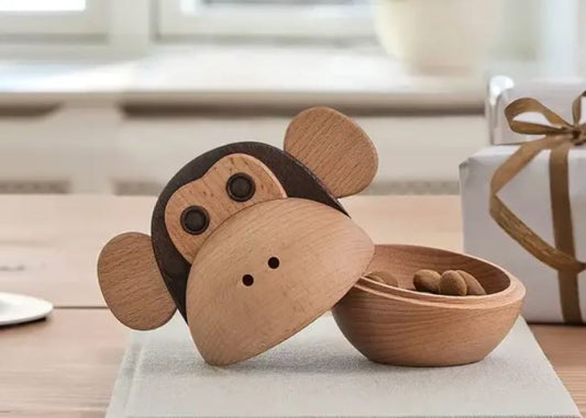 træskål formet som en abe