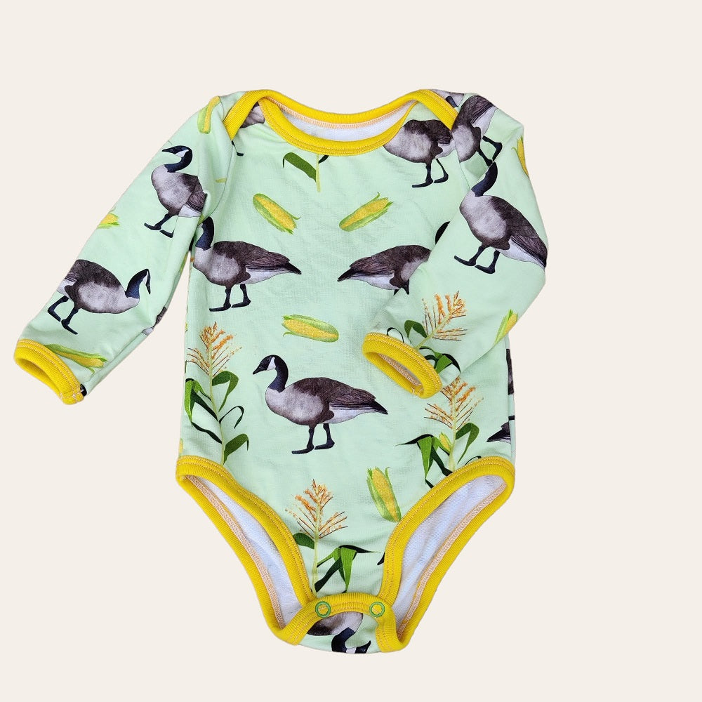 Babybodystocking med Kanadagäss