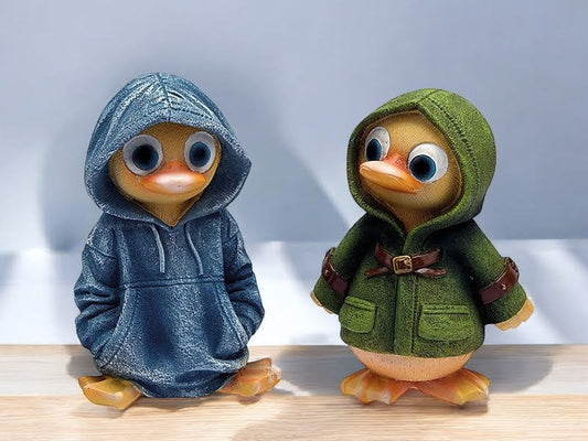 ankor med kläder på