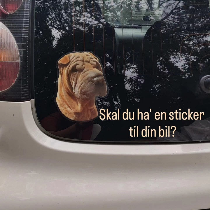 Sticker til din bil - hund