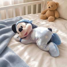 Mickey Mouse-bamse med selvlysende stjerner